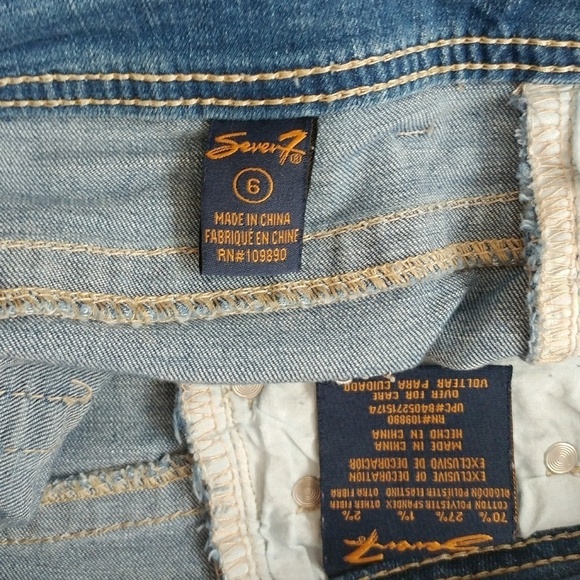 Seven7 Mid Rise Jean Shorts 90s 1990 - Picture 7 of 7